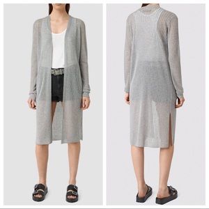 Allsaints “Jenna” Lightweight Grey Cardigan